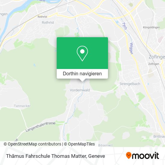 Thãmus Fahrschule Thomas Matter Karte