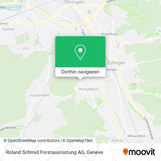 Roland Schmid Forstausrüstung AG Karte