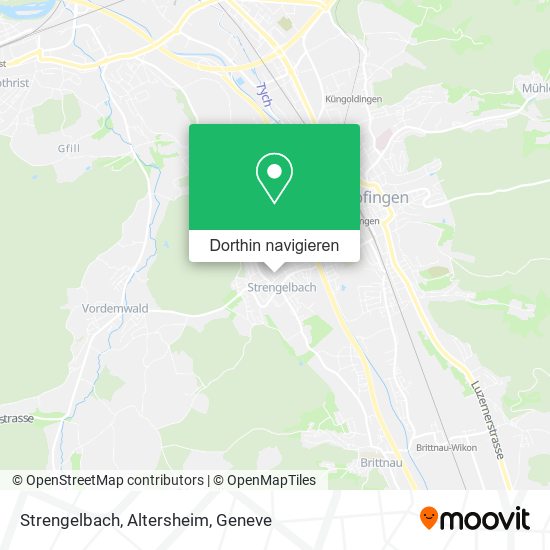 Strengelbach, Altersheim Karte