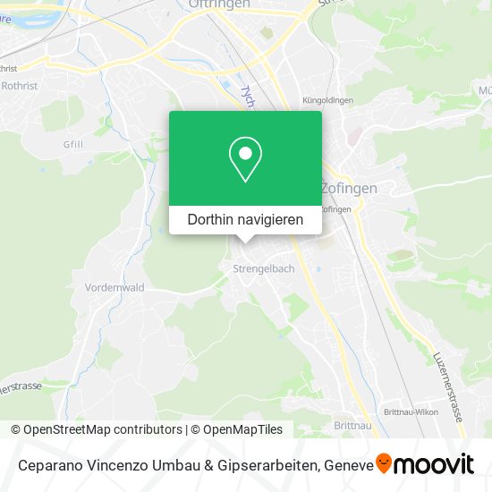 Ceparano Vincenzo Umbau & Gipserarbeiten Karte