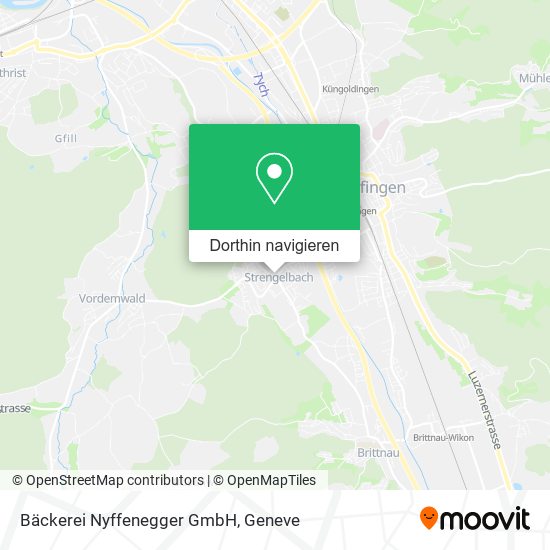 Bäckerei Nyffenegger GmbH Karte