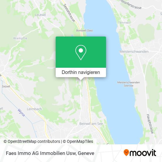 Faes Immo AG Immobilien Usw Karte