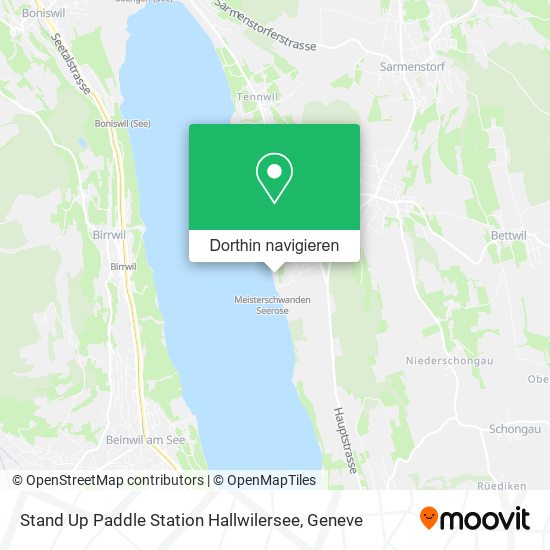 Stand Up Paddle Station Hallwilersee Karte