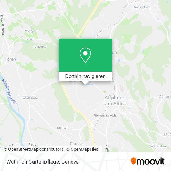 Wüthrich Gartenpflege Karte