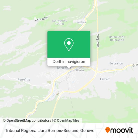 Tribunal Régional Jura Bernois-Seeland Karte