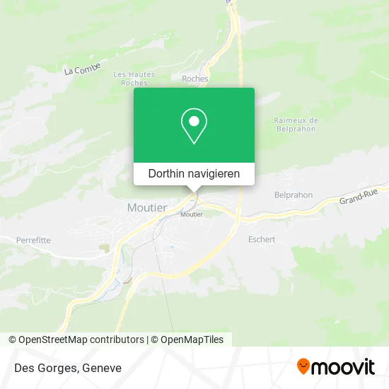 Des Gorges Karte