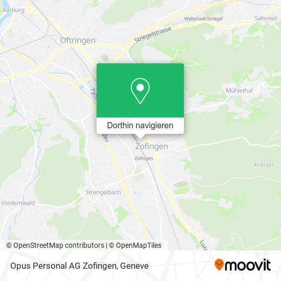 Opus Personal AG Zofingen Karte