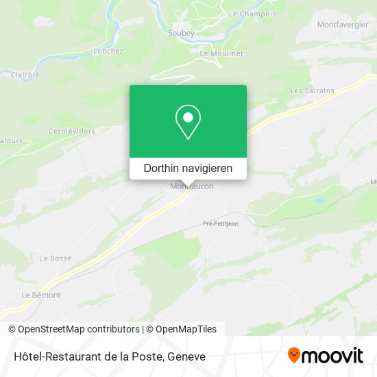 Hôtel-Restaurant de la Poste Karte