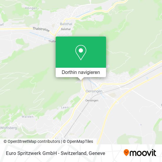 Euro Spritzwerk GmbH - Switzerland Karte