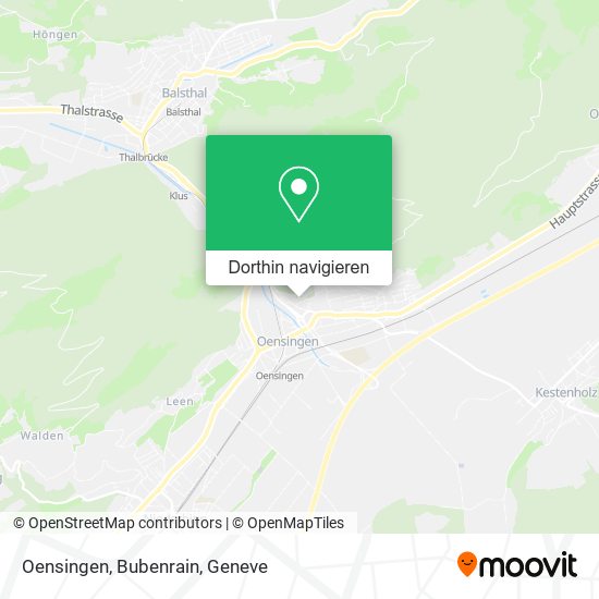 Oensingen, Bubenrain Karte