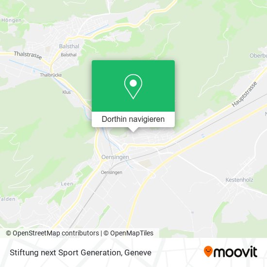 Stiftung next Sport Generation Karte