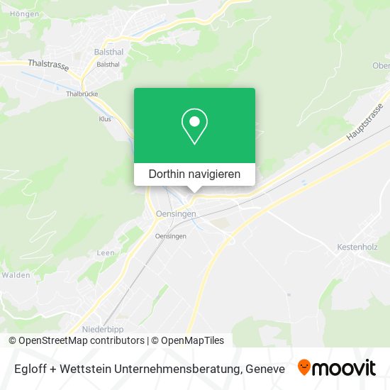 Egloff + Wettstein Unternehmensberatung Karte