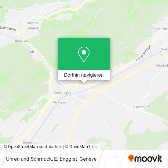 Uhren und Schmuck, E. Enggist Karte
