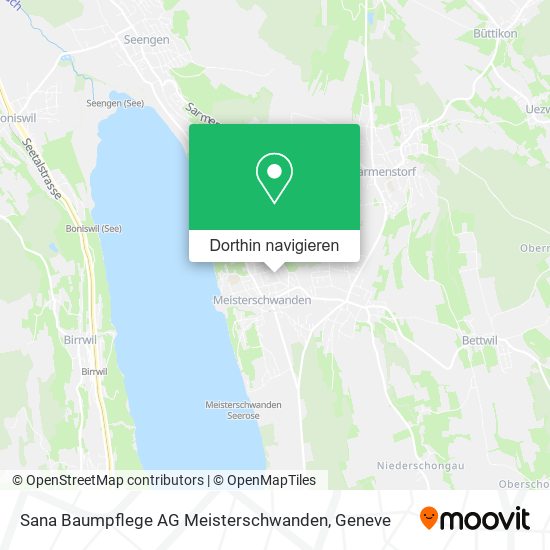 Sana Baumpflege AG Meisterschwanden Karte