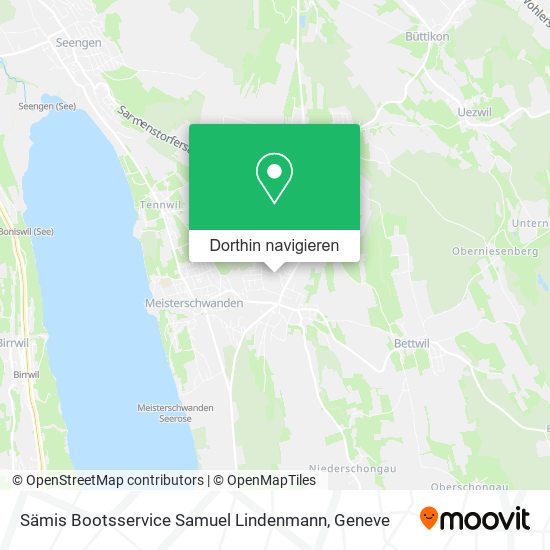 Sämis Bootsservice Samuel Lindenmann Karte