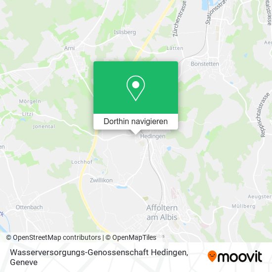 Wasserversorgungs-Genossenschaft Hedingen Karte