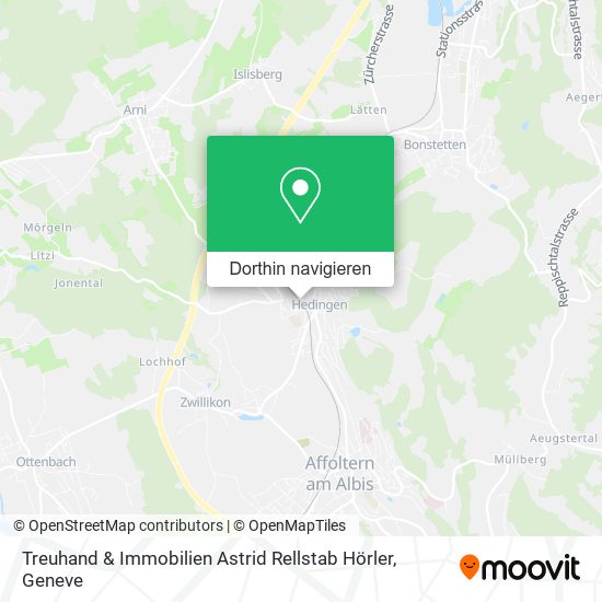 Treuhand & Immobilien Astrid Rellstab Hörler Karte