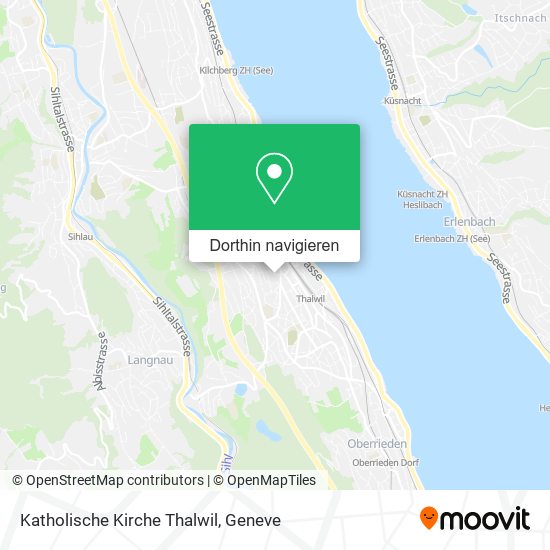 Katholische Kirche Thalwil Karte