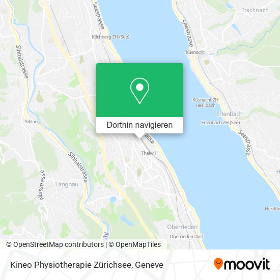 Kineo Physiotherapie Zürichsee Karte