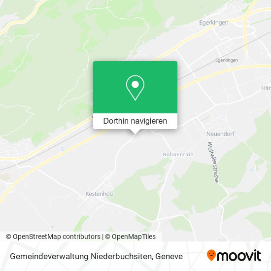 Gemeindeverwaltung Niederbuchsiten Karte