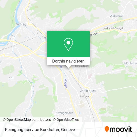 Reinigungsservice Burkhalter Karte