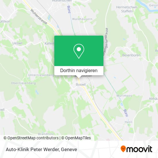 Auto-Klinik Peter Werder Karte
