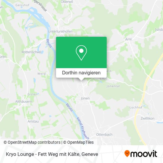 Kryo Lounge - Fett Weg mit Kälte Karte