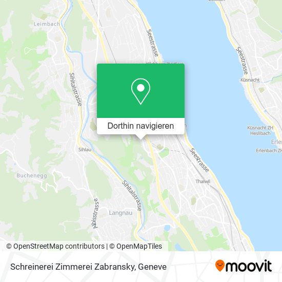 Schreinerei Zimmerei Zabransky Karte