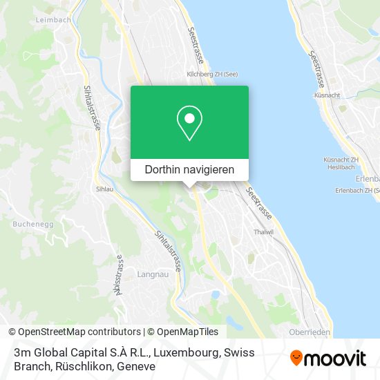 3m Global Capital S.À R.L., Luxembourg, Swiss Branch, Rüschlikon Karte