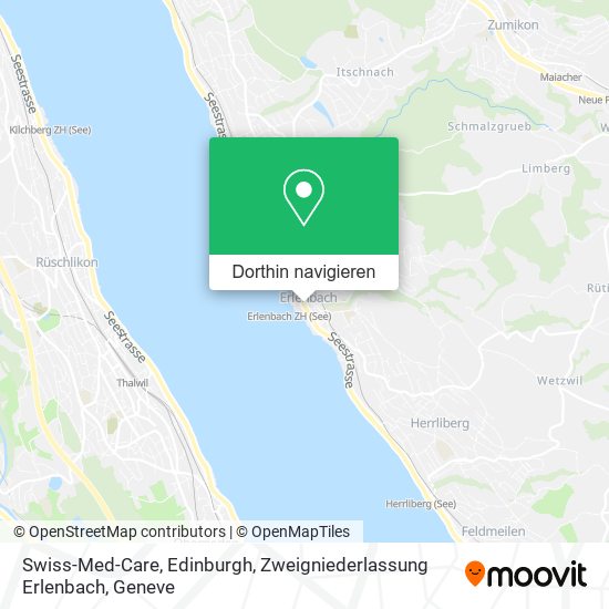 Swiss-Med-Care, Edinburgh, Zweigniederlassung Erlenbach Karte