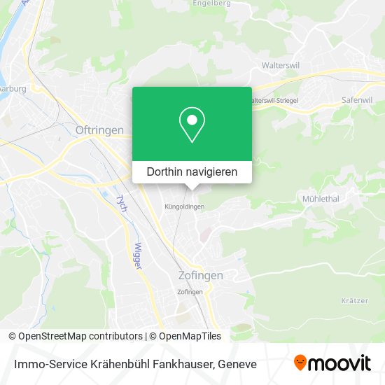 Immo-Service Krähenbühl Fankhauser Karte