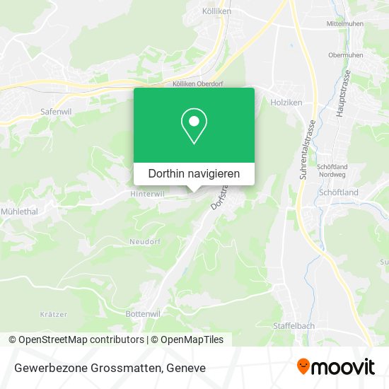 Gewerbezone Grossmatten Karte