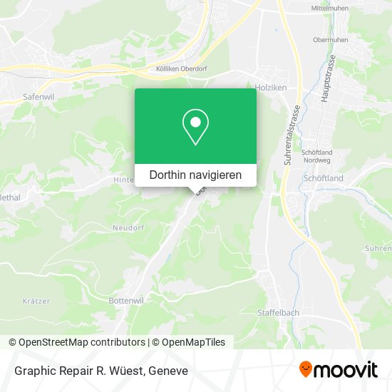 Graphic Repair R. Wüest Karte