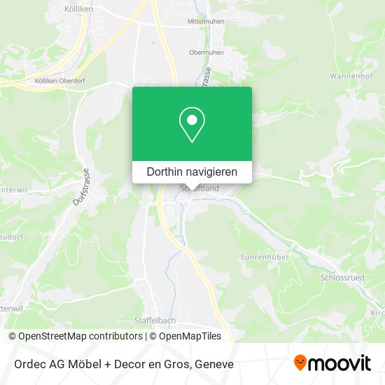Ordec AG Möbel + Decor en Gros Karte