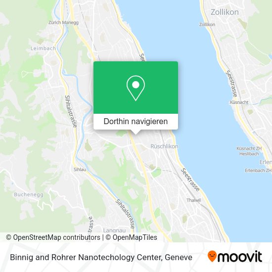 Binnig and Rohrer Nanotechology Center Karte