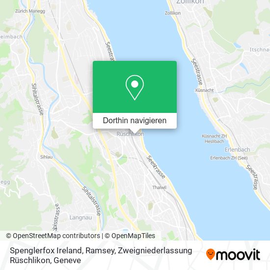 Spenglerfox Ireland, Ramsey, Zweigniederlassung Rüschlikon Karte