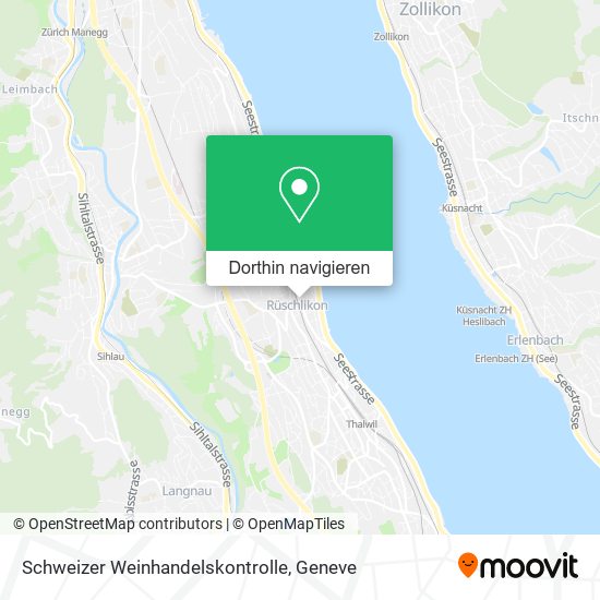Schweizer Weinhandelskontrolle Karte