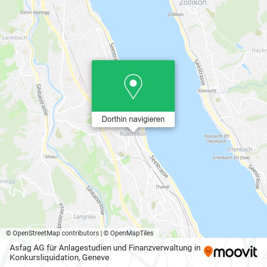 Asfag AG für Anlagestudien und Finanzverwaltung in Konkursliquidation Karte