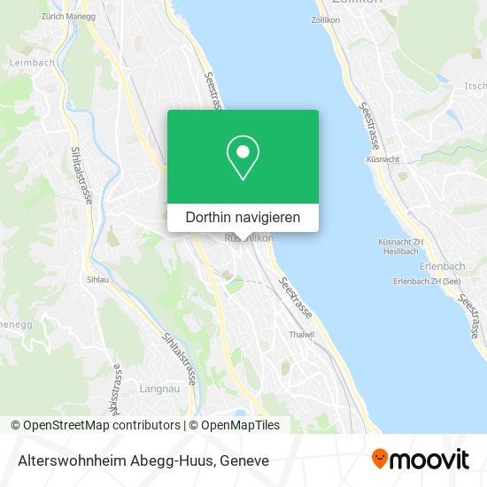 Alterswohnheim Abegg-Huus Karte