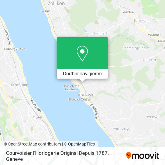Courvoisier l'Horlogerie Original Depuis 1787 Karte