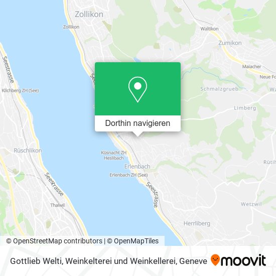 Gottlieb Welti, Weinkelterei und Weinkellerei Karte