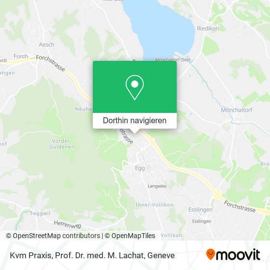 Kvm Praxis, Prof. Dr. med. M. Lachat Karte