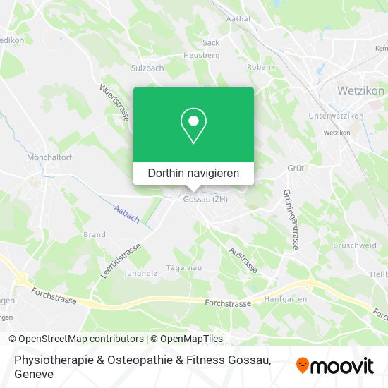 Physiotherapie & Osteopathie & Fitness Gossau Karte