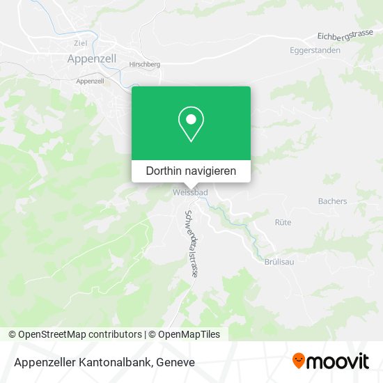Appenzeller Kantonalbank Karte