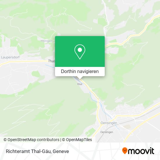 Richteramt Thal-Gäu Karte