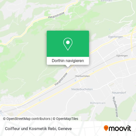 Coiffeur und Kosmetik Rebi Karte