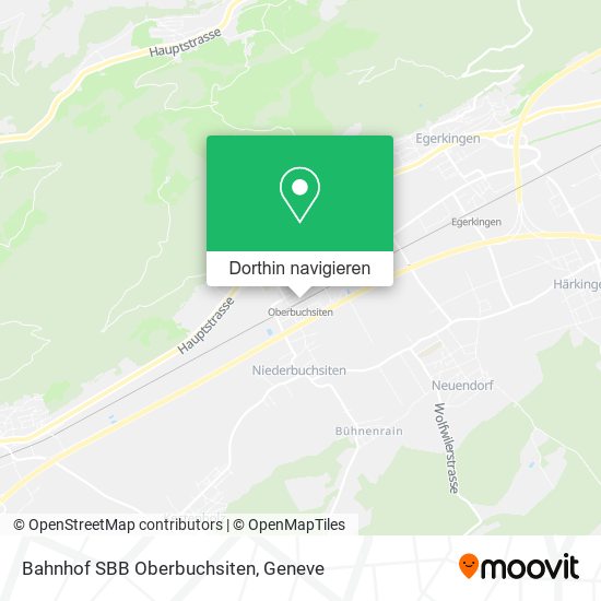 Bahnhof SBB Oberbuchsiten Karte