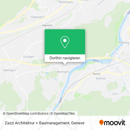 Zazzi Architektur + Baumanagement Karte