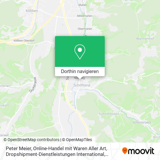 Peter Meier, Online-Handel mit Waren Aller Art, Dropshipment-Dienstleistungen International Karte