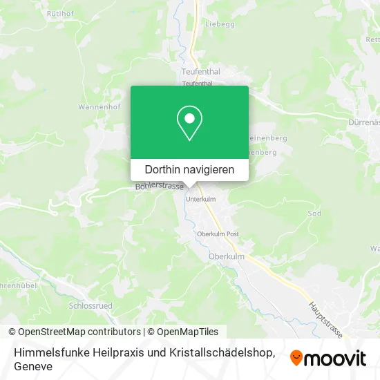 Himmelsfunke Heilpraxis und Kristallschädelshop Karte